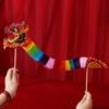 Novos suprimentos para casamento, dragão colorido, dança do dragão em papel recortado, estilo nacional moderno, estilo retrô, adereços para fotos de mão, grupo de madrinhas