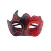 Festa Quente Transfronteiriça Bar Baile de Máscaras Meio Rosto Masculino Pintado com Pó Dourado Máscara Pintada à Mão