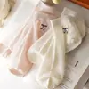 Calcetines para Verano, Delgados Calados Ultra-Delgados Antideslizantes Bajos, Calcetines Cortos Delgados de Malla para Mujer, Versátiles Estilo Coreano
