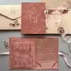 Porta-Cartões Veludo Vermelho Personalizado, Convite de Casamento em Veludo, Convite de Acrílico, Cartão de Convite de Casamento, Convite de Casamento