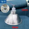 Pantalla de Lámpara Gruesa de LED con 6.5 Agujeros y Núcleo de Cobre, Cubierta Reflectante de Aluminio Industrial y Minera, Poste de Lámpara con Cable Colgante, Cadena Colgante para Almacén de Fábrica