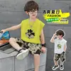 Conjunto de Verano sin Mangas Bordado para Niños 2026 Nuevo Estilo Chaleco Deportivo Atractivo para Niños Conjunto de Dos Piezas para Ropa de Niños de Edad Media y Mayor