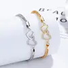 Pulsera Love Chopin para Mujer de Plata 925 con Corazones Entrelazados Pulsera de Moda Ins Elegante Diseño de Nicho Joyería