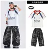Ropa de Hip Hop Street Dance para Niños Conjunto Holgado Fresco de Moda para Niños Ropa de Presentación Escénica Jazz Hip Hop para Niñas Verano