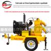 Caminhão-Bomba Diesel para Esgoto de Prevenção de Enchentes Caminhão-Bomba Móvel Autoescorvante para Esgoto Caminhão-Bomba Móvel Diesel de Grande Vazão para Bombeamento de Água e Alívio de Enchentes