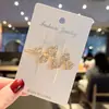 Accesorios para el Cabello Coreanos Dongdaemun con Flor de Pedrería Pinzas Laterales, Pinzas para Flequillo, Pinzas de Rana, Accesorios Versátiles para el Cabello, Pinzas para el Cabello con Lazo