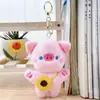 Lindo Bufanda Azul Marino Pato Peluche Colgante Llavero Decoración para Bolso de Pareja Muñeca Juguete Pequeño Juguete de Peluche