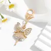 Nova Chaveiro Decoração de Bailarina Cravejada com Diamantes Pingente Requintado Retrô Acessórios para Carro Pingente Decorativo