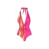 2023 Europeu e americano novo Amazon AliExpress listrado maiô feminino praia férias terno blusa halter