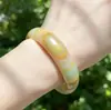 Pulsera Envuelta en Seda de Jade Afgano, Nuevo Accesorio de Moda Estilo Chino, Pulsera Artística Envuelta en Seda, Pulsera de Jade Afgano