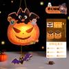 Decoración de lámpara de calabaza bolsa de material diy hecho a mano para niños tema de Halloween para jardín de niños actividad de proyección accesorios luminosos