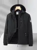 23516 # Jaqueta Masculina Primavera e Outono 2024 Nova Casual Tamanho Grande Top com Capuz Jaqueta Corta-vento e Impermeável Jaqueta Estilo Especial