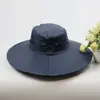 Sombrero de Senderismo de Mezclilla para Exteriores, Sombrero de Sol Unisex de Verano con Ala Ancha, Protección UV, Sombrero de Pescador Estilo Coreano
