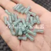Cuentas sueltas de jadeíta verde esmeralda y azul con forma de bambú, topacio amarillo, cuarcita, cuentas de jade con forma de bambú y "Lulu Tong" (suave y de crecimiento ascendente) piezas decorativas