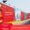 Poster Publicitário Adesivo de Alta Definição UV Tinta Jato de Tinta Produção Fotográfica Cortina Suspensa de Shopping Center Adesivo Promocional Publicidade Externa Personalização
