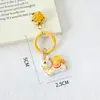 Llavero de Campana de Caballo Pequeño de Colores para Año Nuevo Colgante de Bolso Corazón para Niña Estudiante Pareja Lindos Accesorios de Dibujos Animados Joyería