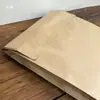 En stock bolsa de papel de piel de vaca de doble capa engrosada bolsa de almacenamiento para empaque de ropa bolsa exprés a prueba de humedad sin plástico log