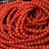 Pulsera de Ágata Roja del Sur Natural para Venta al por Mayor, Cuentas Redondas, Multicírculo, Color Rojo Húmedo, Grande, Favorablemente, Venta Directa de Fábrica