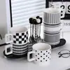 Taza de Lunares Taza de Cerámica para Beber Diseño de Oficina Nicho Taza Apilable Creativa para Café de Hombres y Mujeres Venta al por Mayor