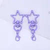 Llavero de Cangrejo Estrella de Cinco Puntas Pintado de Colores Aleación de Zinc Accesorio DIY Colgante Encanto para Bolsa Muñeca