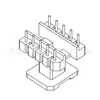 Estrutura de núcleo magnético para transformador EE16, estrutura EE16, slot único vertical, 5+5 pinos -1631