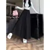 Nueva colección de otoño e invierno: falda larga de punto de corte holgado y estilo relajado, versátil y fácil de combinar, diseño estilo coreano para otoño e invierno con doble bolsillo