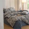 Conjunto de Quatro Peças em Fio de Algodão Dupla Camada Classe A Estilo Vintage Maillard Lençol de Cama 100% Algodão Colcha e Capa de Edredom Roupa de Cama Jardim de Monet