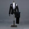 Estúdio Fotográfico Foto Preto e Branco Colorido Traje de Diamante Apresentador Vestido Cantor Traje de Performance Masculino Novo Estilo