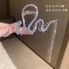 Pinza de Tiburón Grande para el Cabello Estilo Japonés y Coreano Fresco y Dulce de Aleación con Borla Pinza de Garra para la Parte Posterior de la Cabeza Accesorio para el Cabello Primavera 2025