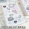 Cuaderno de Hojas Sueltas A5 de Piel Sintética Angel Kitty Estilo Coreano con Lunares, Lindo y Tierno para Niñas, Cuaderno Engrosado