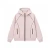 Fondo blanco 420g retro americano línea Hasselblad cárdigan sudadera con capucha holgada chaqueta de pareja con sensación de alta gama, talla grande
