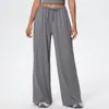 Pantalones Anchos de Pierna con Cordón Transpirables Europeos y Americanos Transfronterizos Ropa Deportiva de Yoga con Tirantes de Moda y Mangas Largas