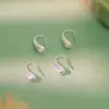 Pendientes de Gota de Agua Cepillados de Plata Pura 999, Pendientes de Lujo de Gama Alta de Nicho, Nuevos y Populares Accesorios para Orejas de Moda 2026