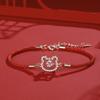 Nueva Pulsera de Cuerda Roja Inteligente del Zodiaco Wancheng Pulsera de Marea Nacional para Mujer Pulsera de Año de Nacimiento Año Nuevo Conejo Cuerda de Mano Joyería de Mano