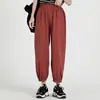 Pantalones Cortos Casuales de Algodón y Lino Estilo Coreano para Mujer, Nueva Moda de Verano, Transpirables, Cintura Elástica, Pantalones Cónicos, Versátiles y de Corte Holgado