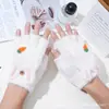 Guantes Calientes de Pollo de Dibujos Animados para Bebé Otoño e Invierno A prueba de Frío Engrosados Lindos para Niños y Niñas de Cinco Dedos Medio Dedo Tapa Abatible