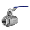Válvula de bola de paso total de acero inoxidable 304/316 resistente a altas temperaturas con rosca interna para caldera de vapor DN15 20 25 32