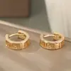 1 par de hebillas de oreja de bucle geométricas retro elegantes de cobre, aretes de oreja de diseño moderno, nicho, aretes para mujer, fabricantes, entrega en una sola pieza