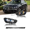 Adecuado para 16-19 Bmw X1 Ensamblaje de Faro F49 Flecha LED Modificada Lente Luz Diurna Giro Faro