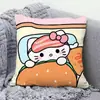 Almohada Hello Kitty Hallokitty Cojín Lindo de Dibujos Animados Corazón de Niña Cojín para Sala de Estar Sofá Oficina Almohada para Descanso de Almuerzo