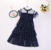 Falda de hadas estrella Luna falda de malla vestido de niña vestido de princesa para niños vestido de estilo occidental falda de gasa esponjosa de Corea del Sur