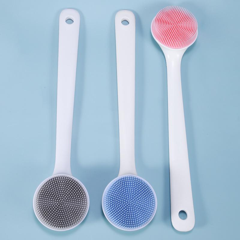 长柄硅胶洗澡刷