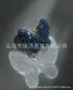 Chaveiro Borboleta Cravejado de Diamantes para Mulheres, Anel de Chaveiro para Casal, Acessórios de Joia DIY para Bolsa, Novo Modelo 2025, Cristal Colorido