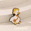 Popular Broche de Patito Lindo Deportivo de Aleación Insignia de Dibujos Animados Creativa Accesorios para Ropa Ins Joyería Pin Decorativo