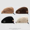Boina de Pana para Niños Melard al por Mayor Sombrero de Bebé para Exteriores de Otoño Oso Bordado Gorra de Visera para Niños