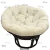 Cadeira de Balanço Redonda para Trocar de Roupa, Almofada de Berço Individual, Cadeira Suspensa, Almofada de Cesta Suspensa, Metabo