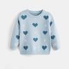 Venta al por mayor Nuevos Suéteres Europeos y Americanos de Otoño e Invierno para Niñas y Bebés Jersey Básico Suéteres de Amor para Niños Pequeños y Medianos
