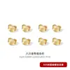 Tapa de Oreja de Plata de Ley 925 Soporte para Pendientes Hebilla Anticaída Chapado en Silicona Oro de 18K Tapón Antideslizante Accesorios Fijos para Tapa de Oreja