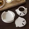 Molde de Resina Epóxi para Coaster com Cabeça de Urso para Roupas DIY Simples Caixa de Armazenamento de Coaster de Urso Molde de Silicone Molde