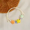 Jingdezhen Navidad Cerámica Cuerda Trenzada Pulsera Animales de Dibujos Animados Cuerda de Mano Joyería al por Mayor para Atracciones Turísticas Nicho Lujo Ligero